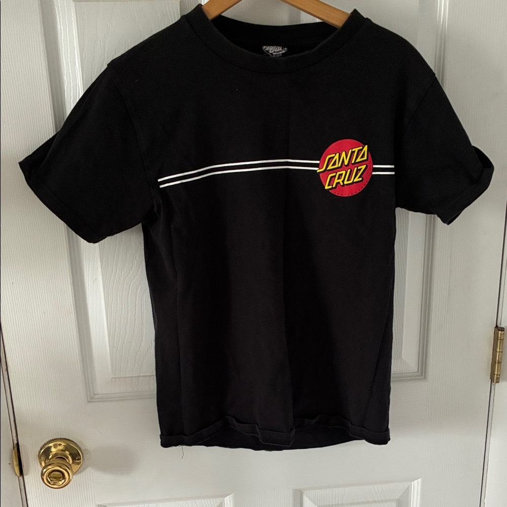 Santa Cruz Skateboards Women’s Tee in Black and Red